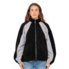 Rusty Two Tides Zip Through Sherpa Fleece σε μαύρο χρώμα, oversized fit, με full zip, πλαϊνές τσέπες και contrast λεπτομέρειες.