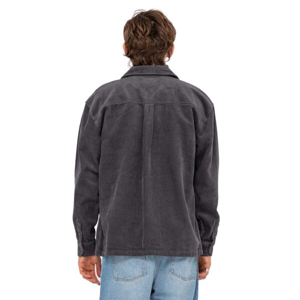 Ανδρικό corduroy jacket 100% βαμβάκι με relaxed fit και κεντημένο λογότυπο Rusty