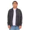 Ανδρικό corduroy jacket 100% βαμβάκι με relaxed fit και κεντημένο λογότυπο Rusty