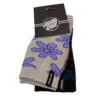 Santa Cruz Flourish Daisy Socks 2-Pack με jacquard μαργαρίτες και woven clamp label, μέγεθος 37-40.