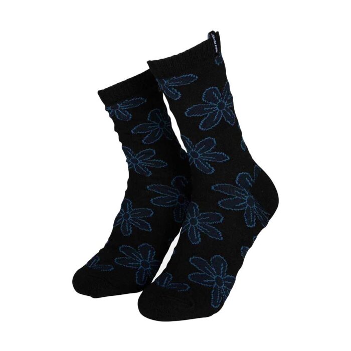 Santa Cruz Flourish Daisy Socks 2-Pack με jacquard μαργαρίτες και woven clamp label, μέγεθος 37-40.
