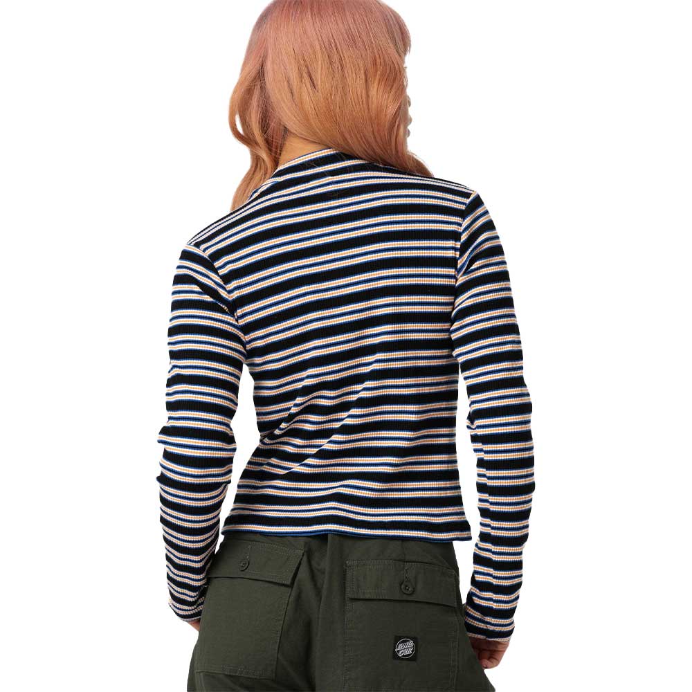 Santa Cruz Opus Dot Mock Neck LS Top Multi Stripe - Image 2
