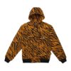 The Dudes TIGRRRR premium jacket με κουκούλα, πολύχρωμο σχέδιο McBess, κρυφό φερμουάρ και τσέπη καγκουρό