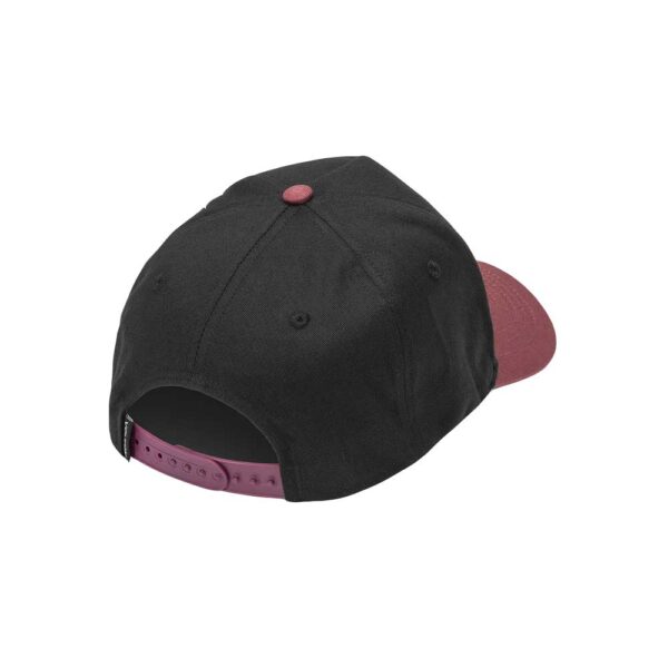 Volcom Embossed Stone Hat merlot ανδρικό 5-panel καπέλο με 3D κέντημα Stone logo μπροστά, Volcom flag label πίσω και adj snap-back κλείσιμο