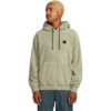 volcom second trip fleece hoodie green tea ανδρικό hoodie classic fit από ανακυκλωμένο πολυεστέρα με pouch pocket και φερμουάρ