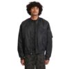 Volcom Skullarstone unisex bomber jacket μαύρο από 100% νάιλον με rib τελειώματα και κέντημα στο στήθος