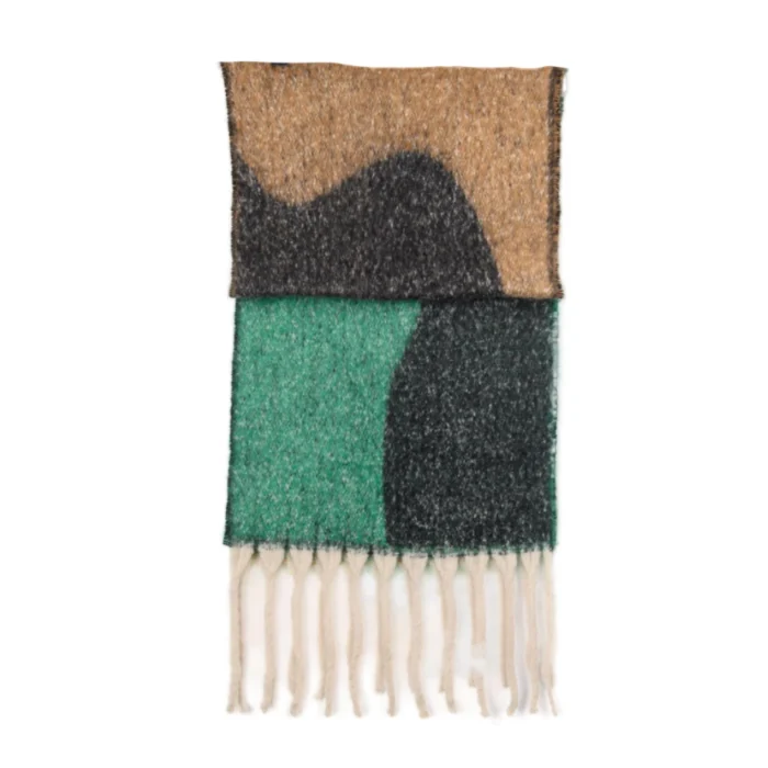 Κασκόλ 24 Colours με σχέδιο, 100% πολυεστέρας, ζεστό και άνετο.