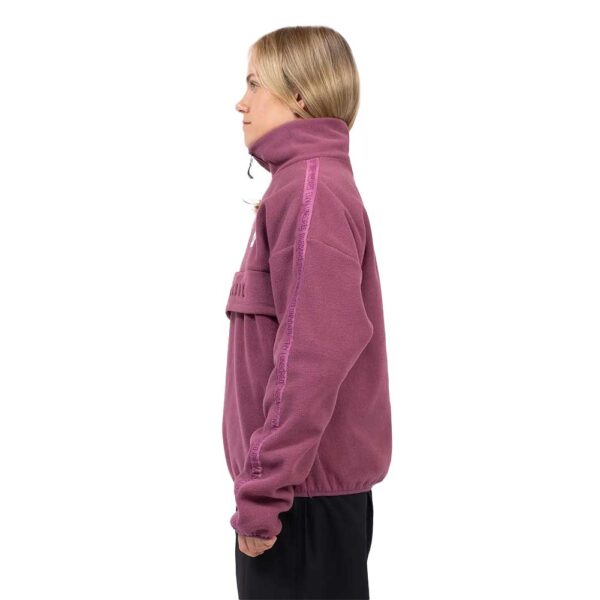 Eivy Ball Fleece Pinkgundy – γυναικείο slightly oversized fleece σε dark pink με φερμουάρ και μπροστινή τσέπη.