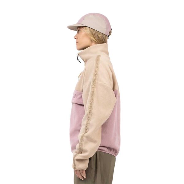 Γυναικείο fleece vest Eivy μπεζ ροζ, ανακυκλωμένο πολυεστέρας, streetwear, snowboarding.