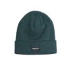 Unisex σκουφί EMERSON 222.EU03.19P σε χρώμα πράσινο, με ελαστική πλέξη, γύρισμα στο τελείωμα και διακριτικό ραφτό λογότυπο.