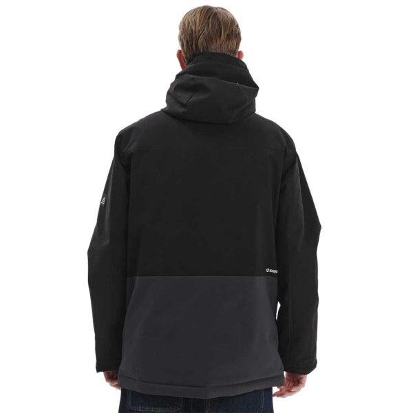 Ανδρικό μπουφάν Emerson Parka Hooded Jacket σε μαύρο χρώμα με κουκούλα και ανακυκλωμένο γέμισμα SOFEELATE®.
