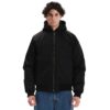 EMERSON Flight Jacket Black με αποσπώμενη κουκούλα και πολλές τσέπες.