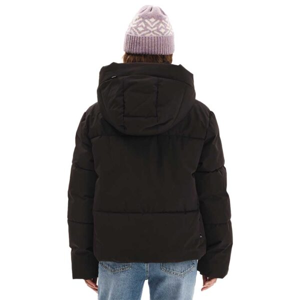 Γυναικείο puffer EMERSON Black με κουκούλα και SOFEELATE® γέμισμα.