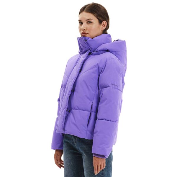 Γυναικείο puffer EMERSON Violet με κουκούλα και SOFEELATE® γέμισμα.
