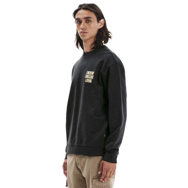 Φούτερ EMERSON Conscious Living σε casual γραμμή με τύπωμα στην πλάτη και minimal street style.