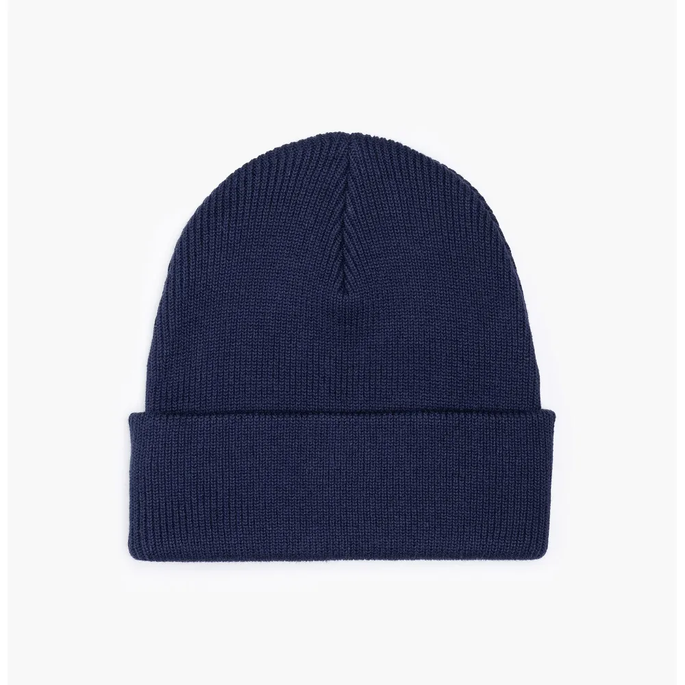 "Levi's Backpatch Beanie σκουφάκι σε navy blue, 100% βαμβακερό, με κλασική πλέξη και λογότυπο Levi's"