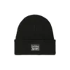 "Levi's Backpatch Beanie σκουφάκι σε μαύρο, 100% βαμβακερό, με κλασική πλέξη και λογότυπο Levi's"