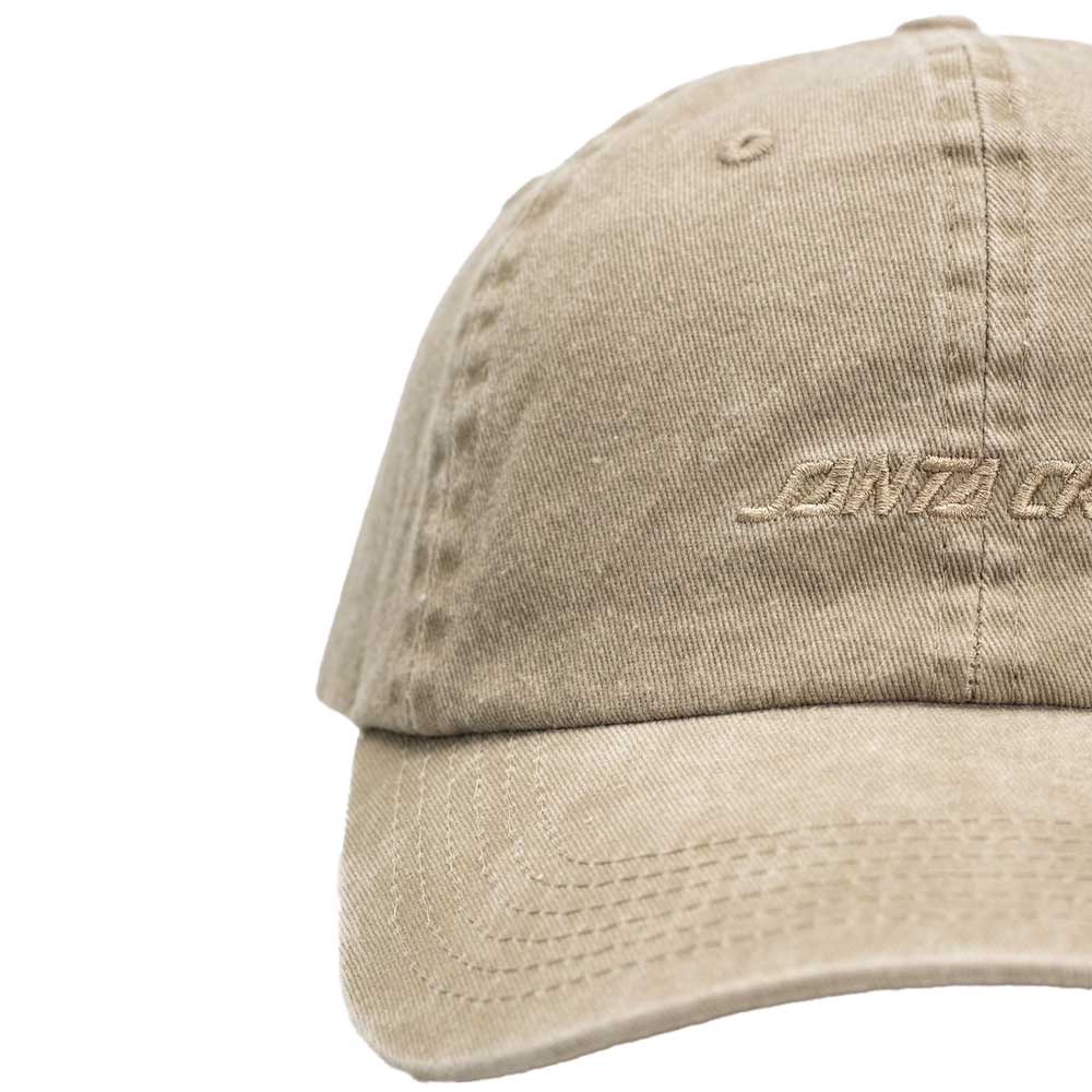 Santa Cruz Team Cap σε μπεζ, κλασικό dad cap με 6-panel κατασκευή, βαμβακερό twill, pigment dye και κεντητό λογότυπο μπροστά.