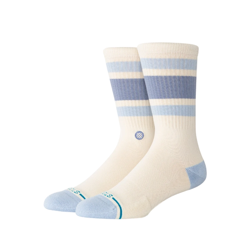 Stance Boyd Crew κάλτσες σε Periwinkle, μεσαίο μήκος, βαμβακερές με στοχευμένο cushioning και υποστήριξη καμάρας