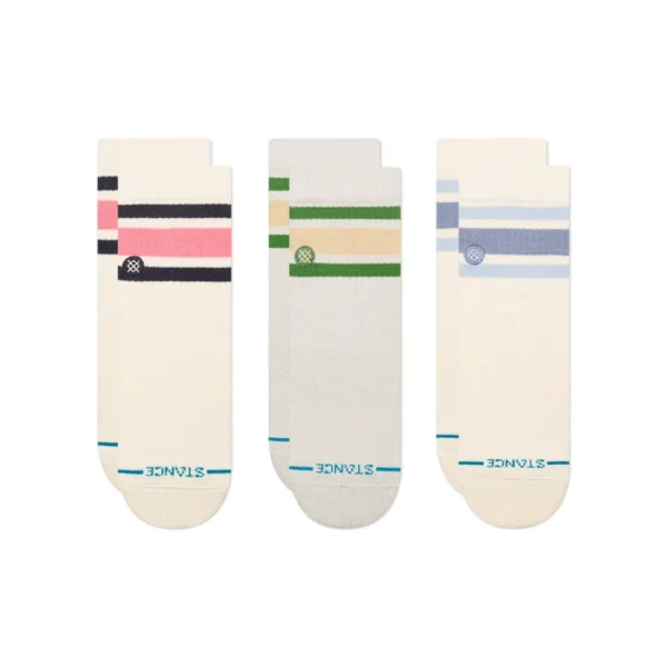 Stance The Boyd κάλτσες quarter length με ρίγες, targeted cushioning και seamless toe closure.