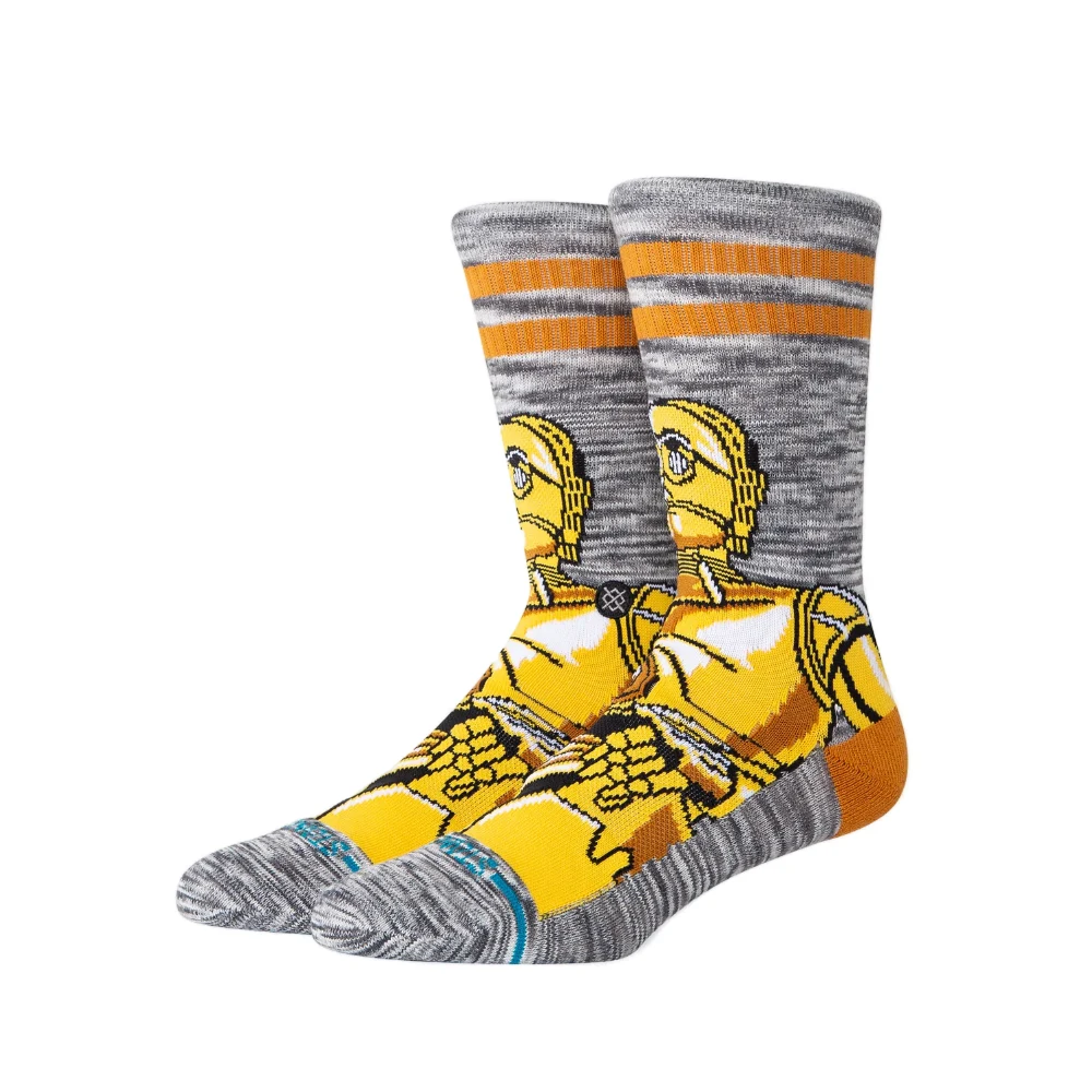 Stance C-3PO Crew Gold κάλτσες Star Wars σε χρυσό, με seamless toe και υποστήριξη καμάρας, διαθέσιμες στο ns97.gr