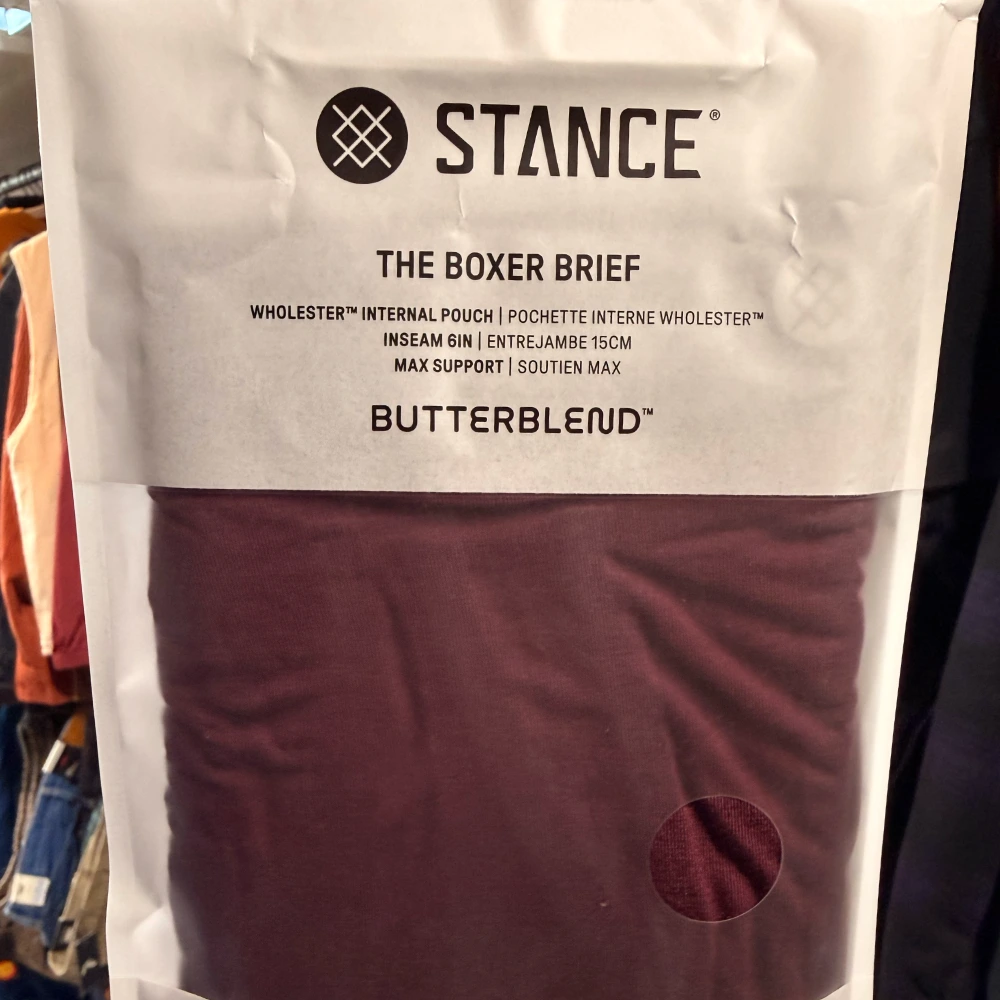 Stance Fig Boxer Brief Wholester σε μπορντό, ButterBlend™ boxer με pouch υποστήριξης