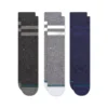 Stance The Joven 3-Pack Crew Socks, μεσαίου μήκους, άνετες κάλτσες με cushioning, υποστήριξη καμάρας και seamless toe closure