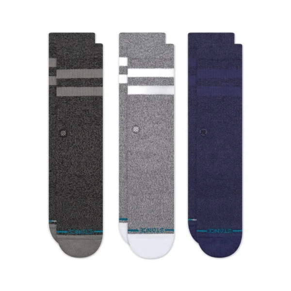 Stance The Joven 3-Pack Crew Socks, μεσαίου μήκους, άνετες κάλτσες με cushioning, υποστήριξη καμάρας και seamless toe closure