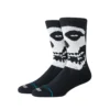 Stance Beware Crew κάλτσες black με The Misfits design, arch support και medium cushioning.