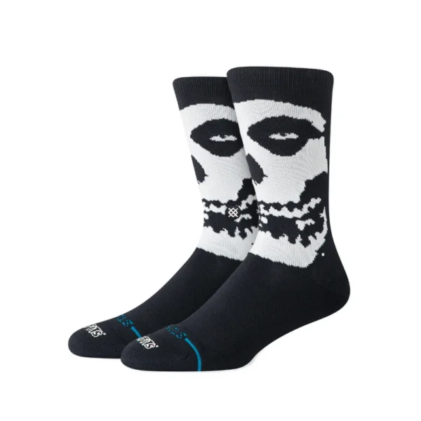 Stance Beware Crew κάλτσες black με The Misfits design, arch support και medium cushioning.