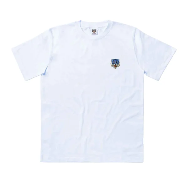 The Dudes Solo Tiger Blue T-Shirt White – ανδρικό οργανικό t-shirt με graphic print και relaxed fit.