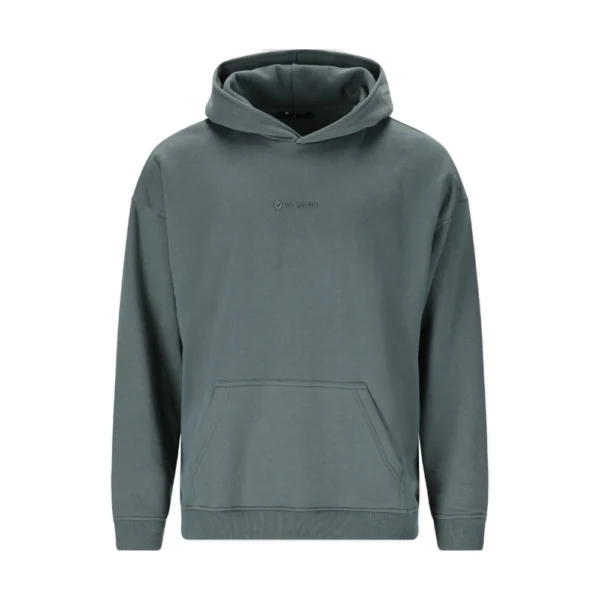 Φούτερ με κουκούλα σε relaxed fit, minimal design, με ανακυκλωμένο πολυεστέρα και βαμβάκι – διαθέσιμο και σε σετ με παντελόνι.