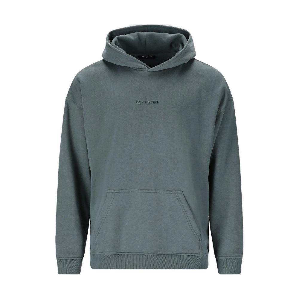 Φούτερ με κουκούλα σε relaxed fit, minimal design, με ανακυκλωμένο πολυεστέρα και βαμβάκι – διαθέσιμο και σε σετ με παντελόνι.