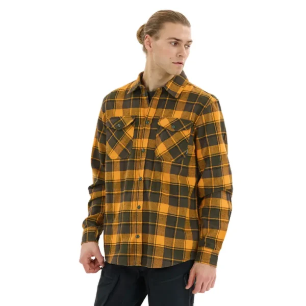 Whistler Bargo Checked Shirt – Rosin, καρό πουκάμισο με κανονική εφαρμογή, κουμπιά και τσέπες