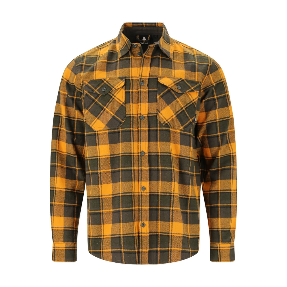 Whistler Bargo Checked Shirt – Rosin, καρό πουκάμισο με κανονική εφαρμογή, κουμπιά και τσέπες