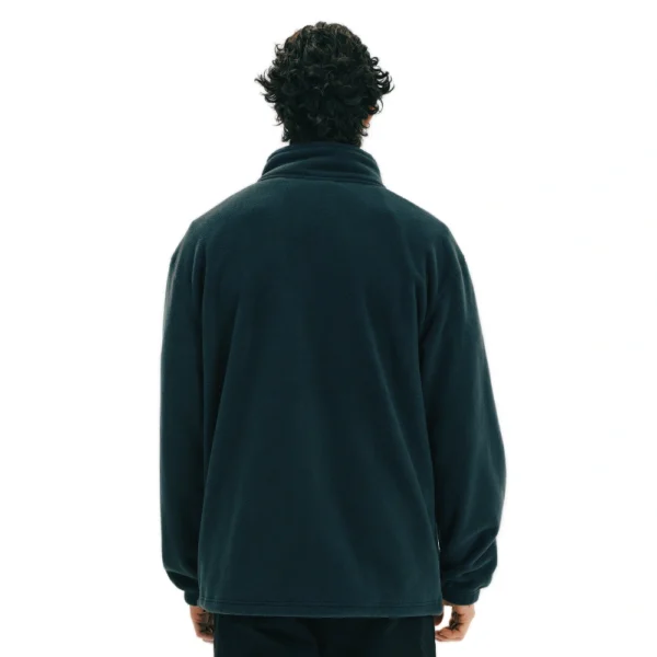 Emerson Zip Fleece Jacket Deep Teal – ανδρικό φλις από ανακυκλωμένο πολυεστέρα, full zip με πλαϊνές και στήθους τσέπες, βιώσιμη ζεστασιά.