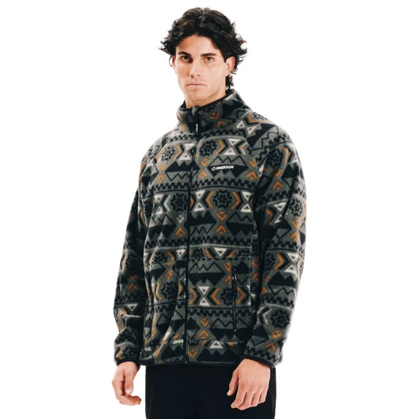 Emerson full zip fleece deep pine ανδρικό, ανακυκλωμένο, με φερμουάρ και πλαϊνές τσέπες.