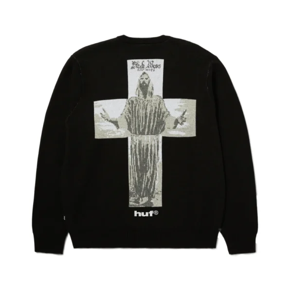 HUF x Stax Records Black Moses Knit Sweater – εμπνευσμένο από το άλμπουμ “Black Moses” του Isaac Hayes