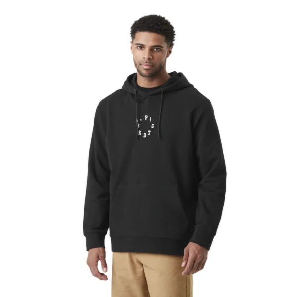Picture Elaho Hoodie Black – unisex relaxed hoodie από organic cotton με pouch pocket – NS97.GR