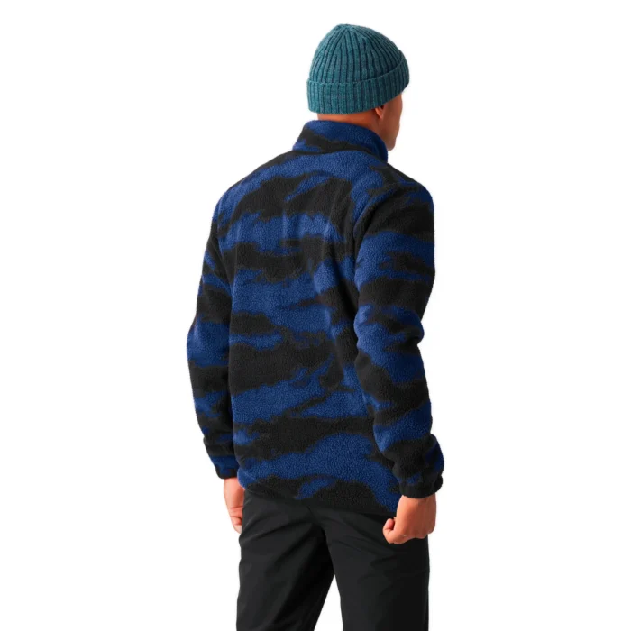 Picture Kimag 1/4 Retro Fusion Print – sherpa fleece 310g, relaxed fit, high collar & 1/4 zip – NS97.GR
