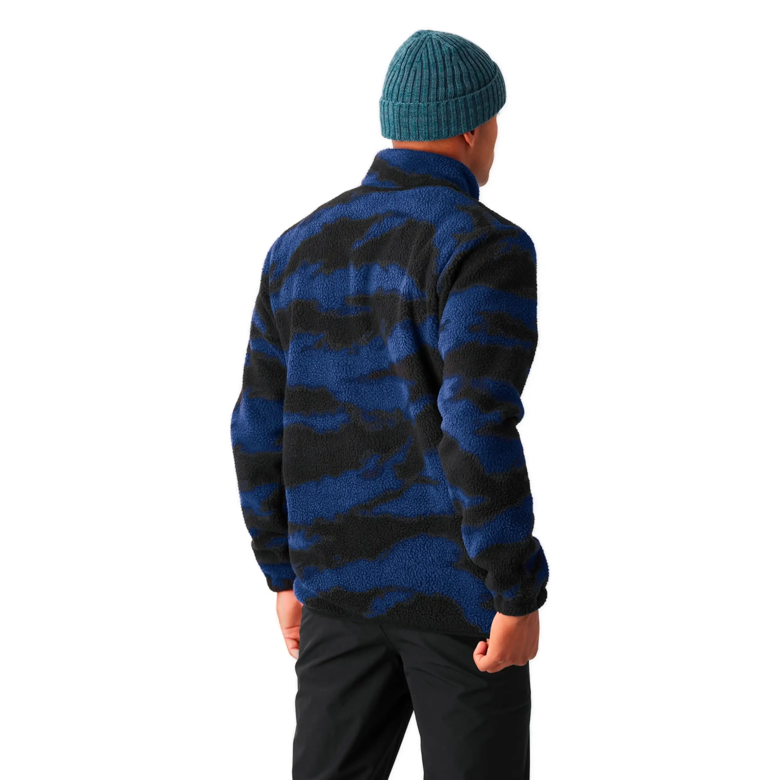 Picture Kimag 1/4 Retro Fusion Print – sherpa fleece 310g, relaxed fit, high collar & 1/4 zip – NS97.GR