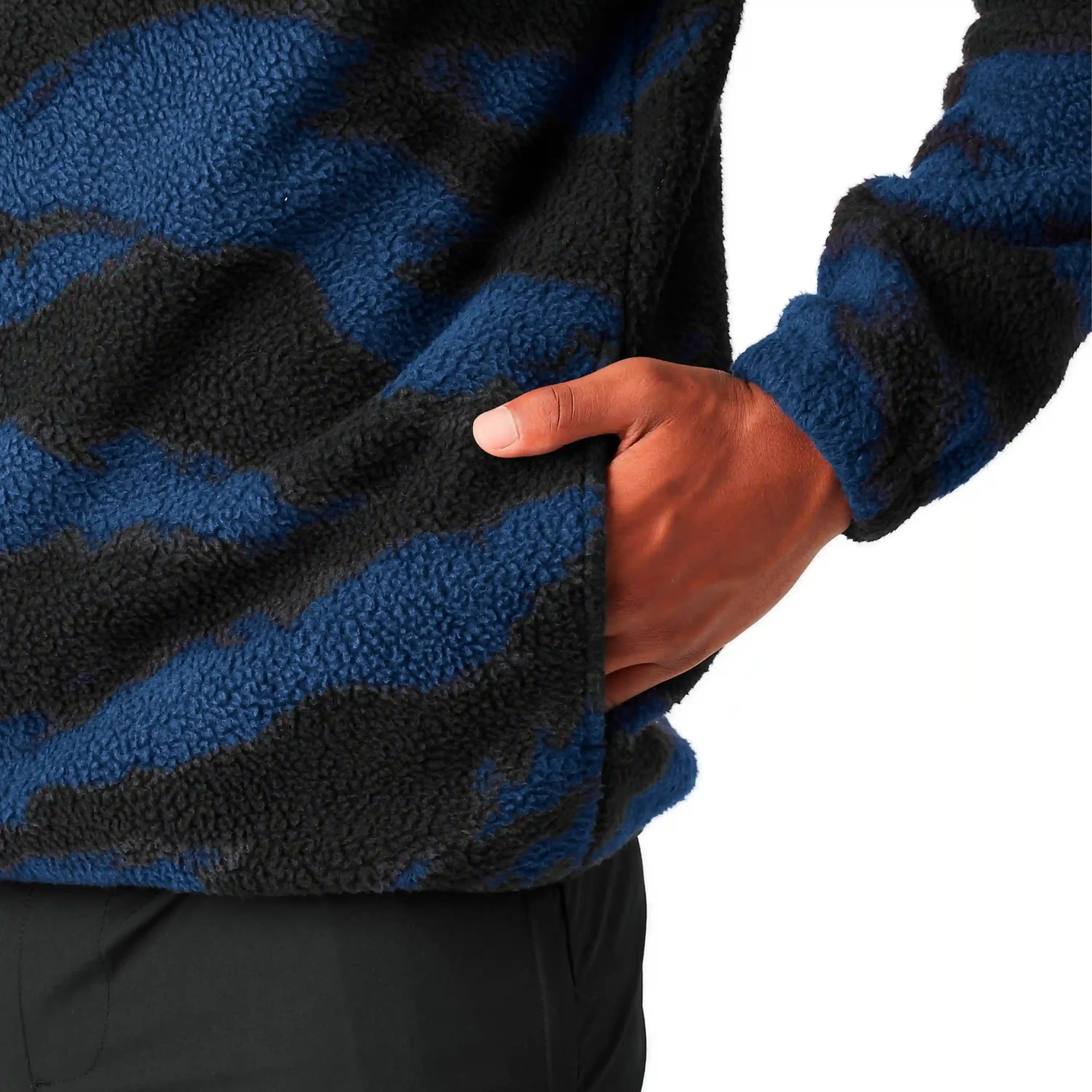 Picture Kimag 1/4 Retro Fusion Print – sherpa fleece 310g, relaxed fit, high collar & 1/4 zip – NS97.GR