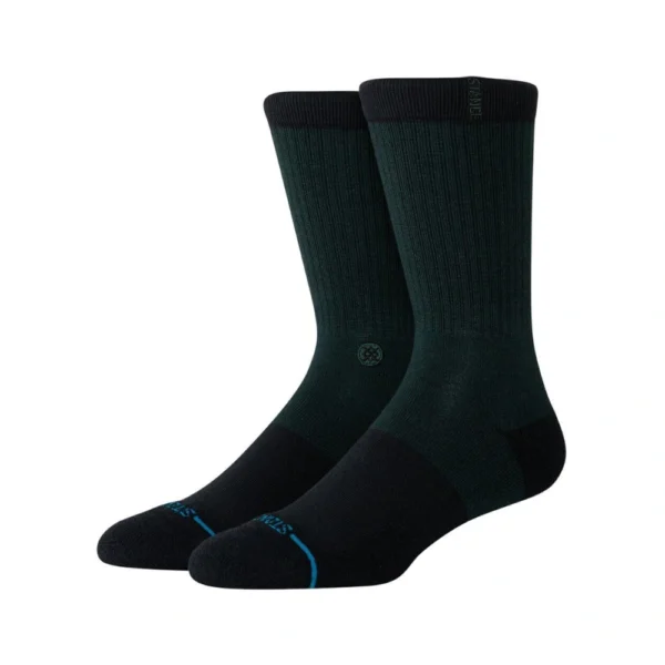 Κάλτσες Stance Nightfall Crew Black με mid cushion, τεχνολογία ButterBlend™ και Infiknit™ για αντοχή και απαλότητα