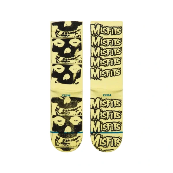 Stance x The Misfits Crew Socks – Melon, κάλτσες μεσαίου μήκους με logo των Misfits, cushioning και arch support