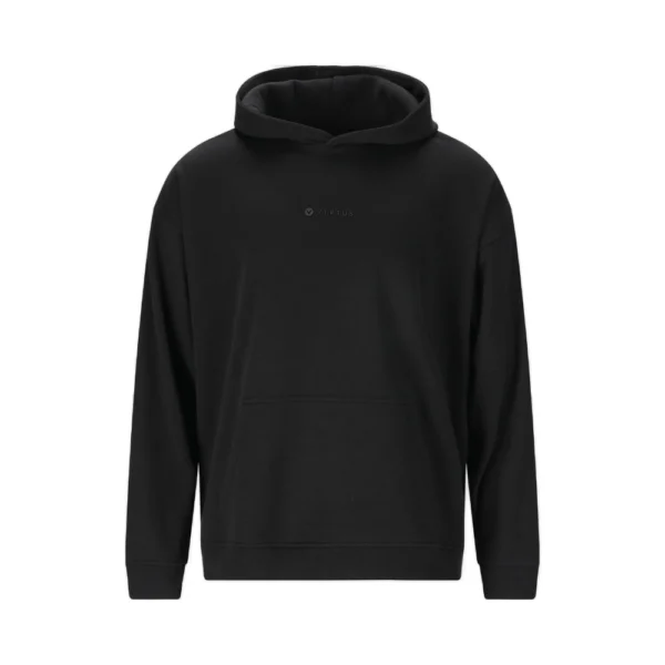 Μαύρο φούτερ Virtus Kayce M Hoody με κουκούλα και relaxed εφαρμογή, minimal design και μεσαίο μήκος.