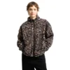 Volcom Wylding Out Zip Sherpa Animal Print