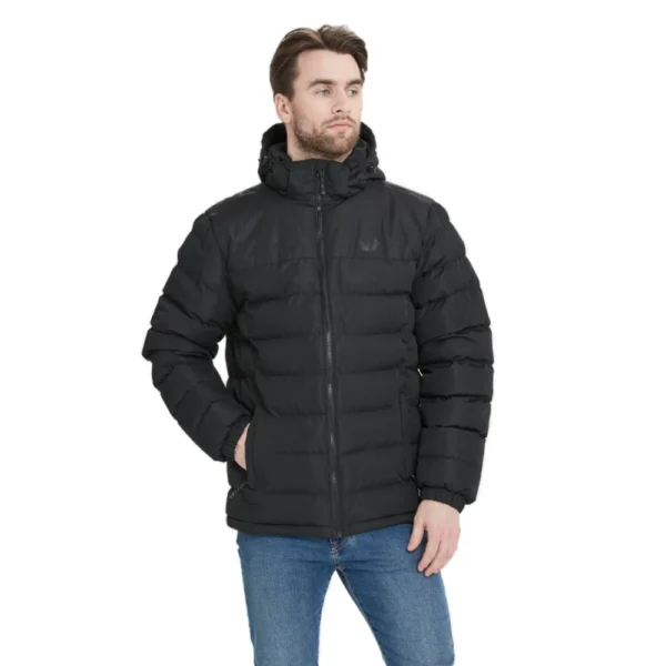 Whistler Carseno Puffer Jacket, ανδρικό καπιτονέ μπουφάν με κουκούλα, YKK φερμουάρ και κανονική εφαρμογή