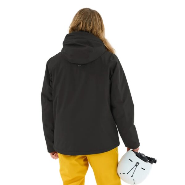 Μαύρο Whistler Montill Ski Jacket, αδιάβροχο 10.000mm, με snowskirt, κουκούλα και YKK φερμουάρ, σε regular fit.