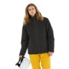 Μαύρο Whistler Montill Ski Jacket, αδιάβροχο 10.000mm, με snowskirt, κουκούλα και YKK φερμουάρ, σε regular fit.