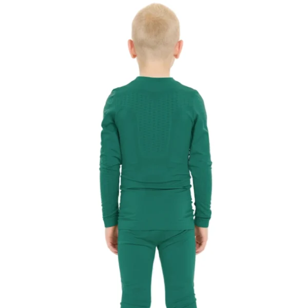 Παιδικό εσώρουχο ZigZag Gualala V2 Alpine Green χωρίς ραφές, ελαστικό και άνετο, ιδανικό για αθλητικές δραστηριότητες.